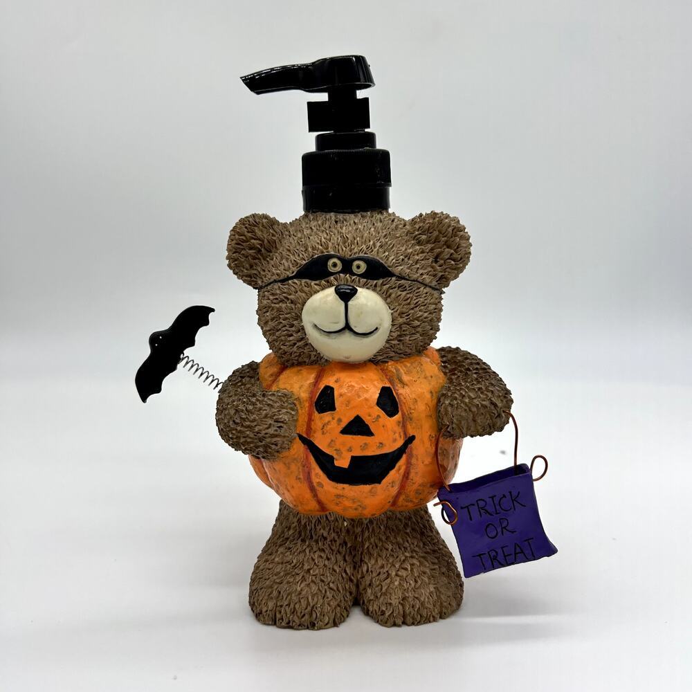 Halloween Soap Dispenser Pump Pumpkin Teddy Bear Jack O Lantern Bat Decoration